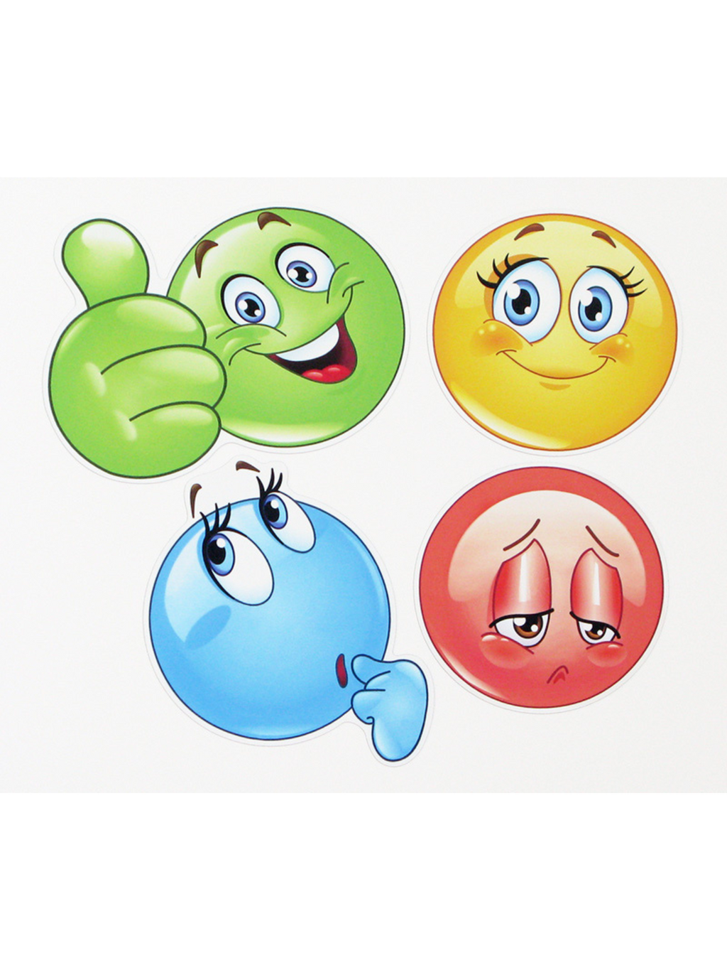 Magnetic Card Set «Big Reflection Smileys»