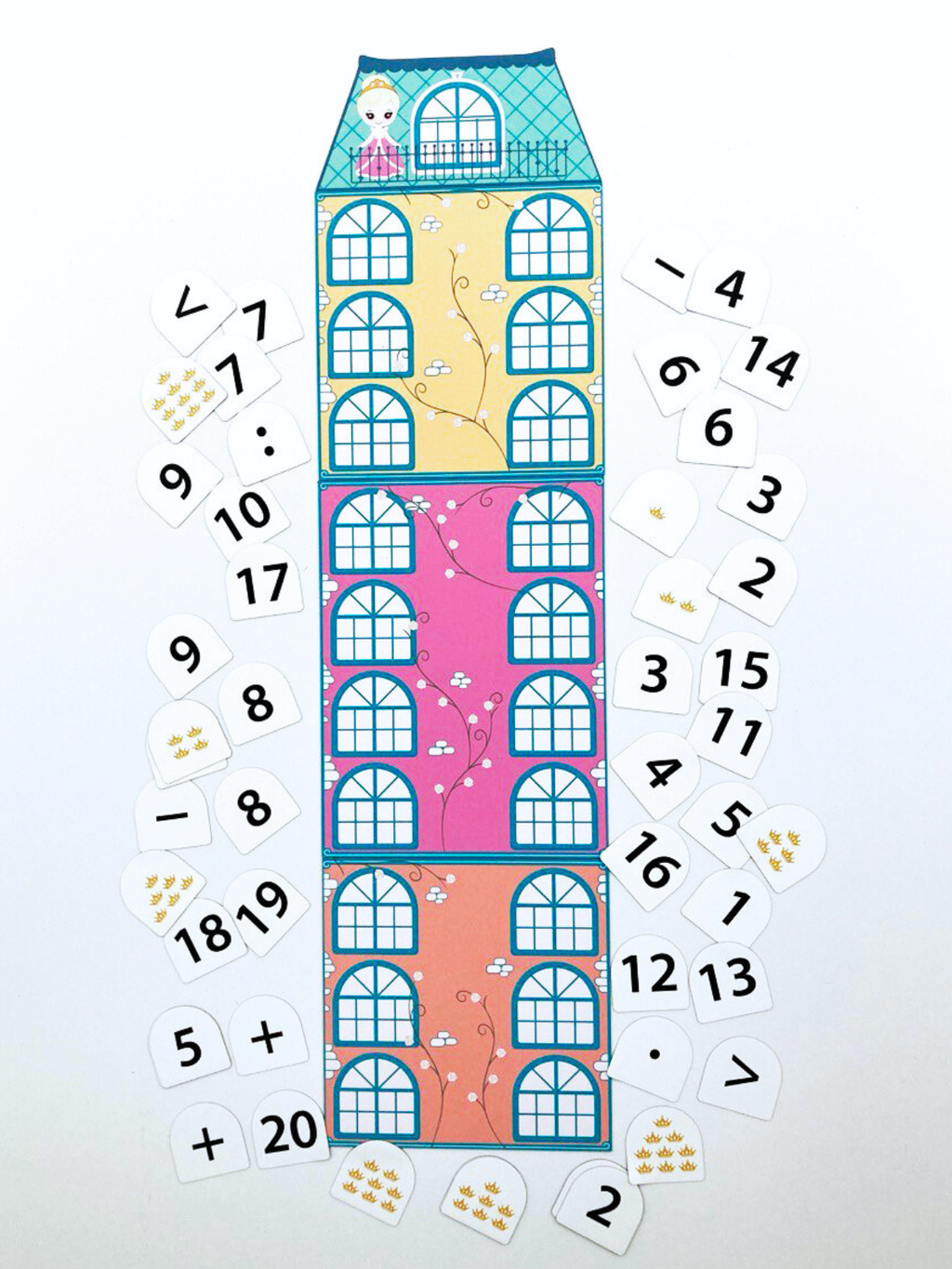 Magnetic Set: «Number Castle»