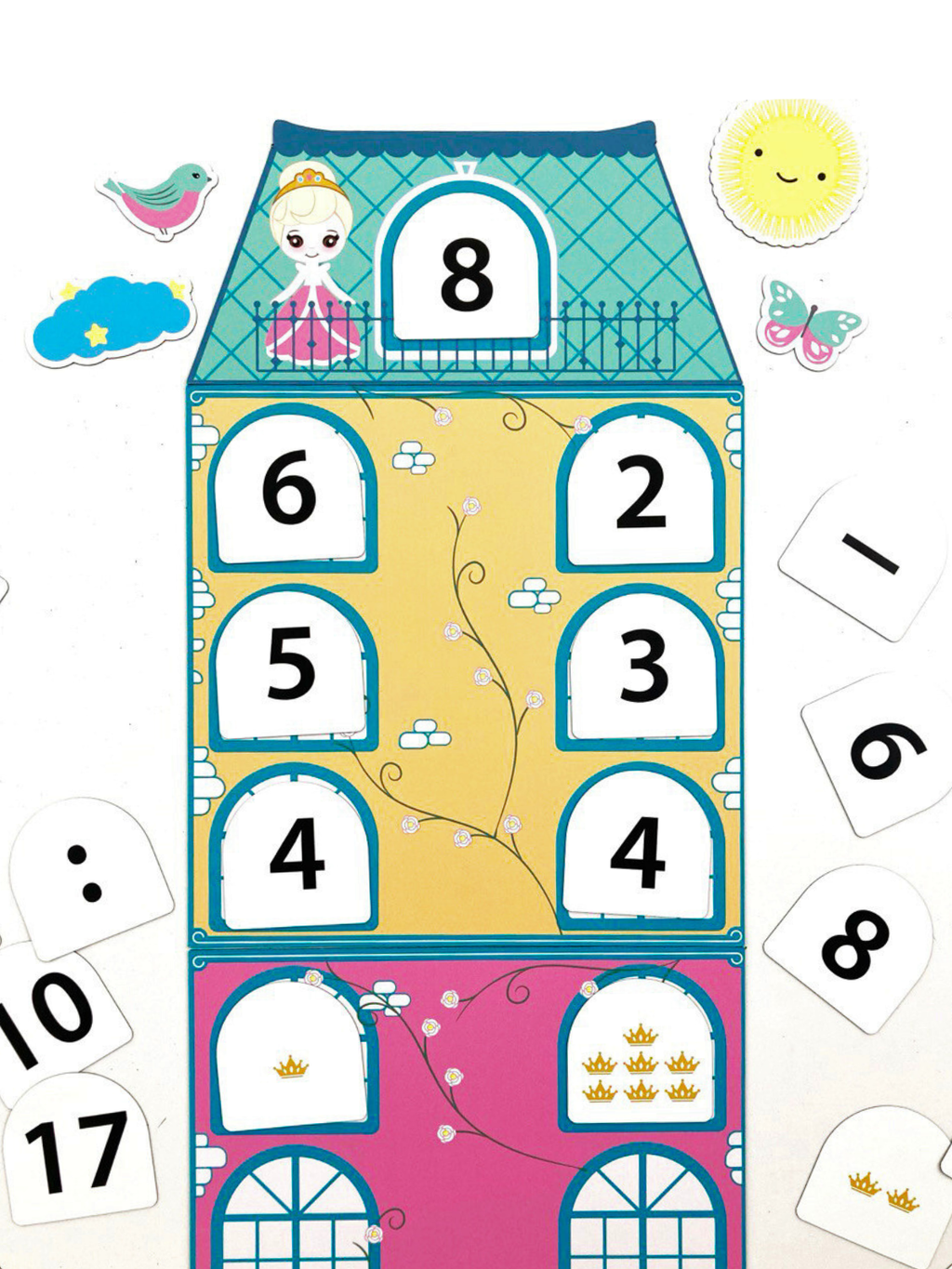 Magnetic Set: «Number Castle»