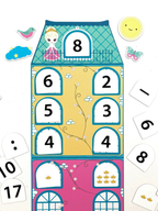 Magnetic Set: «Number Castle»