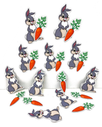 Magnetic Counting Set «Bunnies & Carrots»