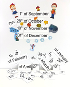 Magnetic Classroom Date Set (English)