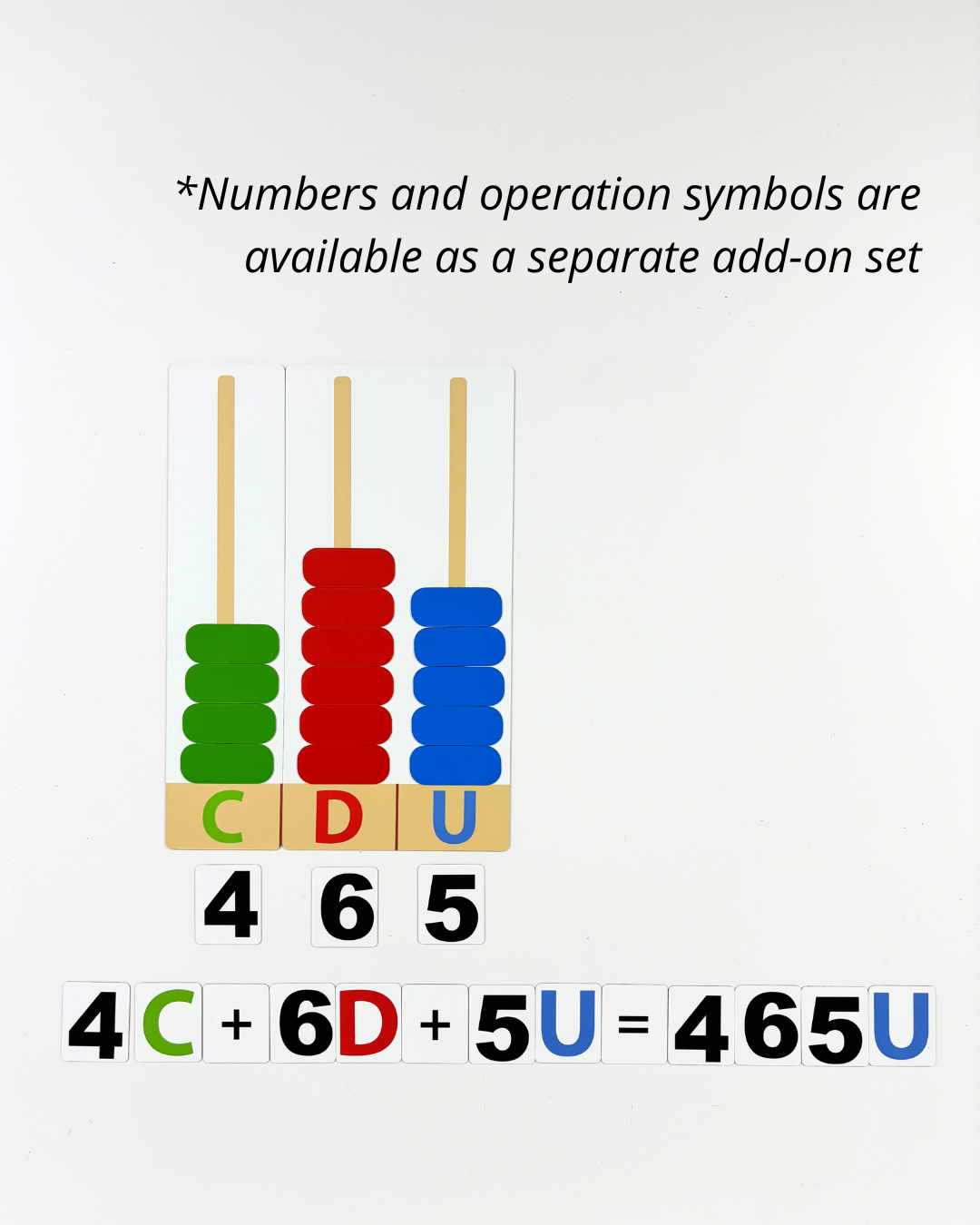 Magnetic Set «Vertical Place Value Abacus»