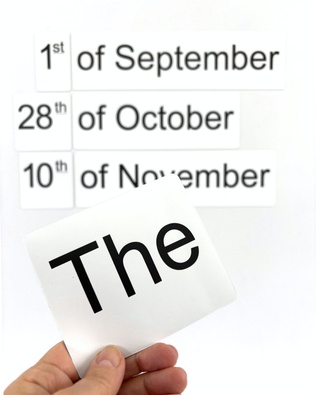 Magnetic Classroom Date Set (English)