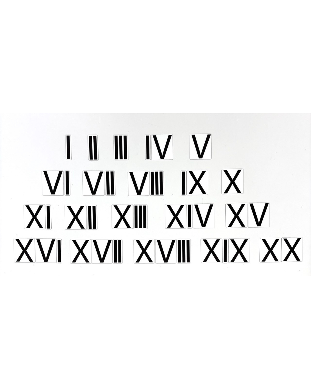 Magnetic card set «Roman numerals»