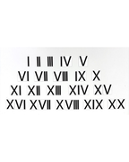 Magnetic card set «Roman numerals»