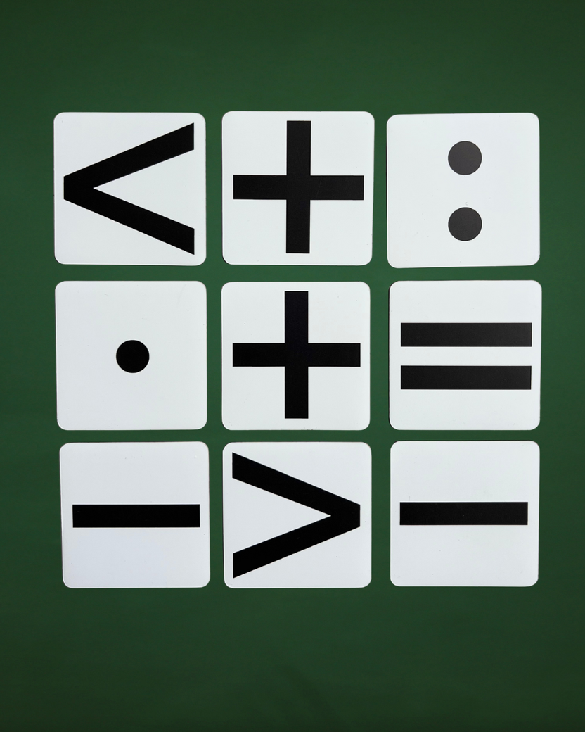 Magnetic Card Set «Math Symbols» – EduMagnets