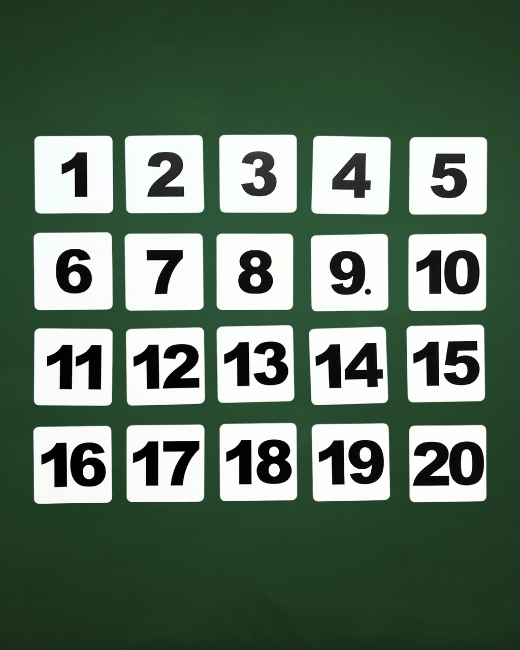 Magnetic Card Set «Numbers 1–20»