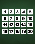 Magnetic Card Set «Numbers 1–20»