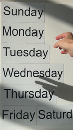 Magnetic Card Set «English Days of the Week»